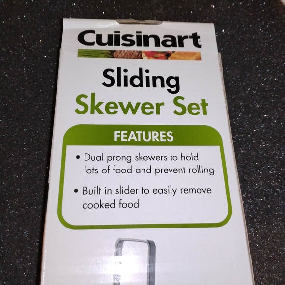 Cuisinart SLIDING DOUBLE SKEWER Keeps Food Steady PACK (SET OF 4) - Picture 7 of 8